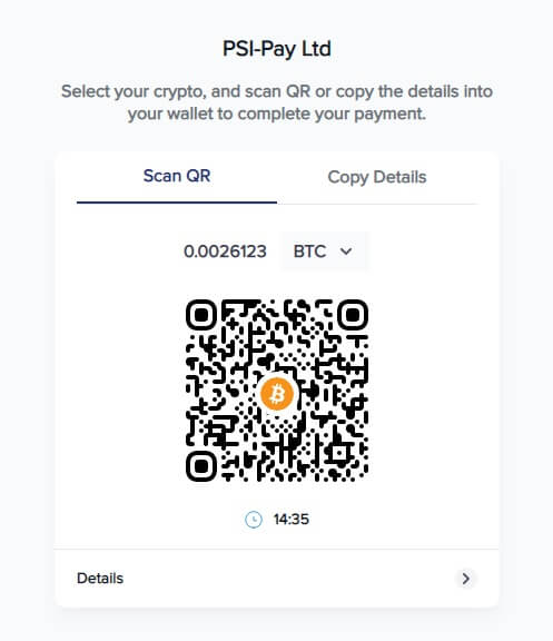 エコペイズへAlternative paymentで入金する方法６