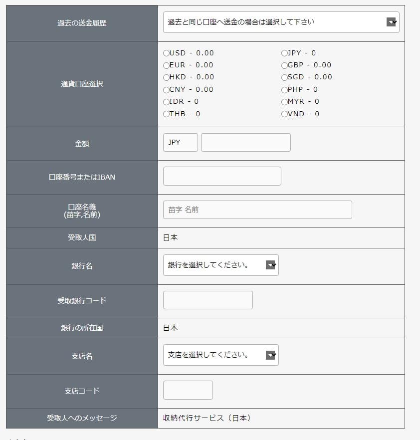 アイウォレットの出金方法４