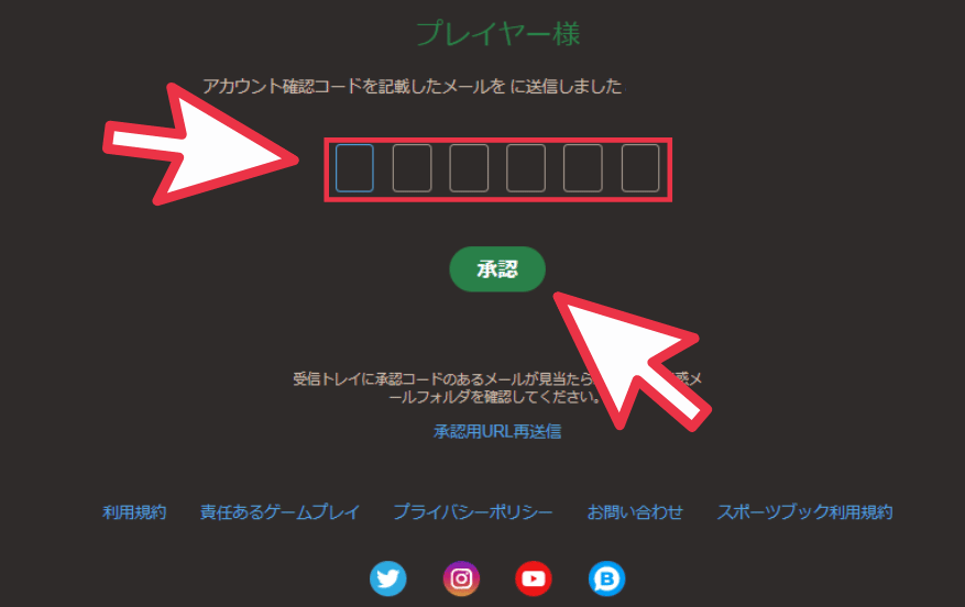 ジョイカジノの登録方法その３