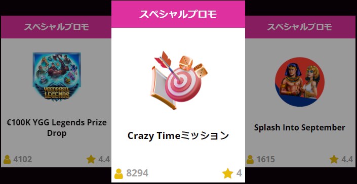 ラッキーニッキーのデイリープロモーション