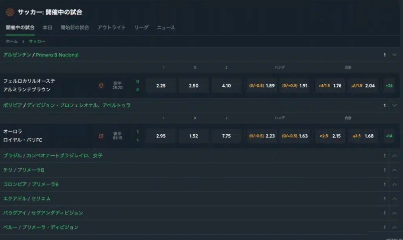 スポーツベットの賭け方５
