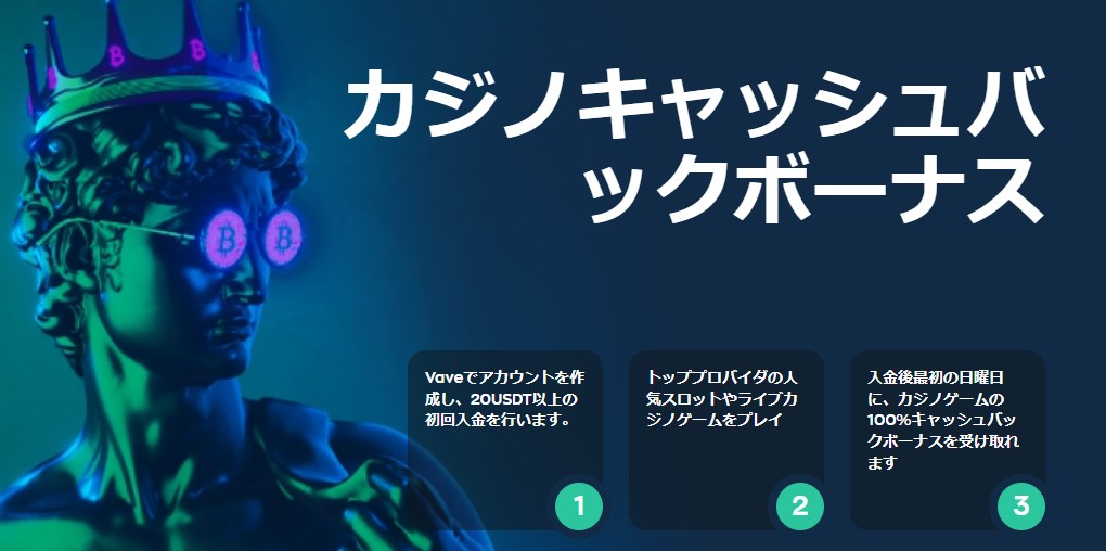 ベイブカジノのカジノウェルカムボーナス